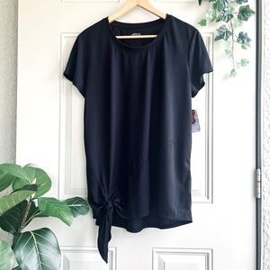 NWT bcg Women’s L Lifestyle SS Front Tie Tee